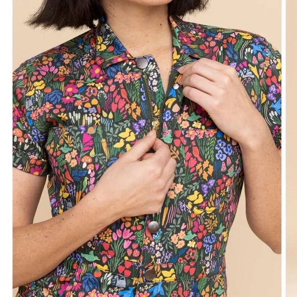 Floral Multicolor Jumpsuit - Picture 2 of 10